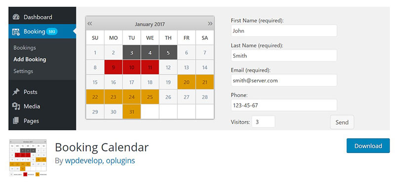 booking calendar