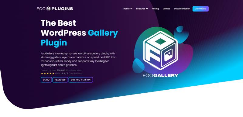 foogallery wordpress plugin homepage screenshot 