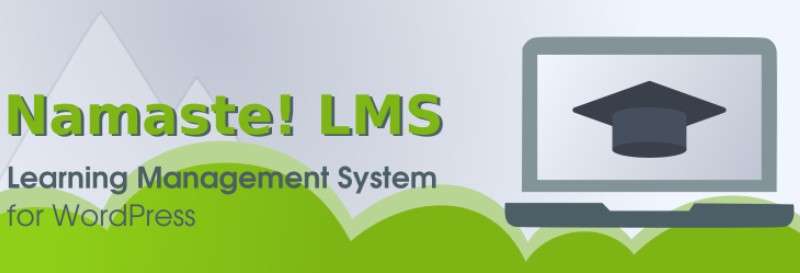 namaste lms landing page screenshot 