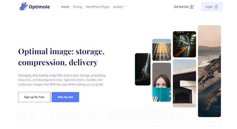 optimole plugin for wordpress homepage screenshot 