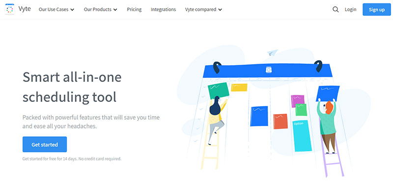 vyte homepage screenshot