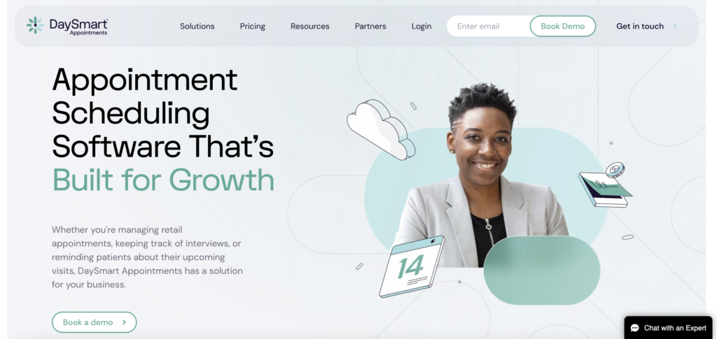 daysmart appointments homepage screenshot