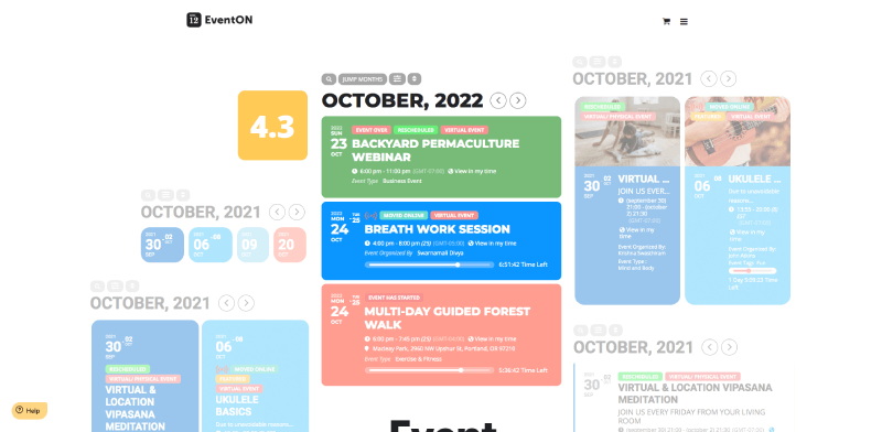 eventON wordpress event calendar plugin screenchot