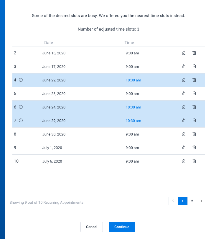 Adjusted Recurring Amelia WordPress booking plugin