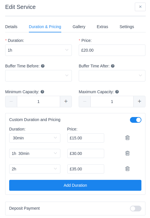 defined-custom-durations