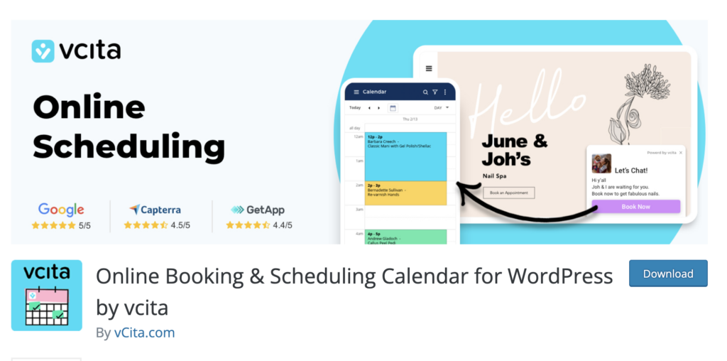 vcita online scheduling plugin for wordpress