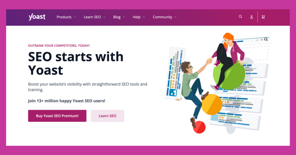 yoast seo homepage screenshot